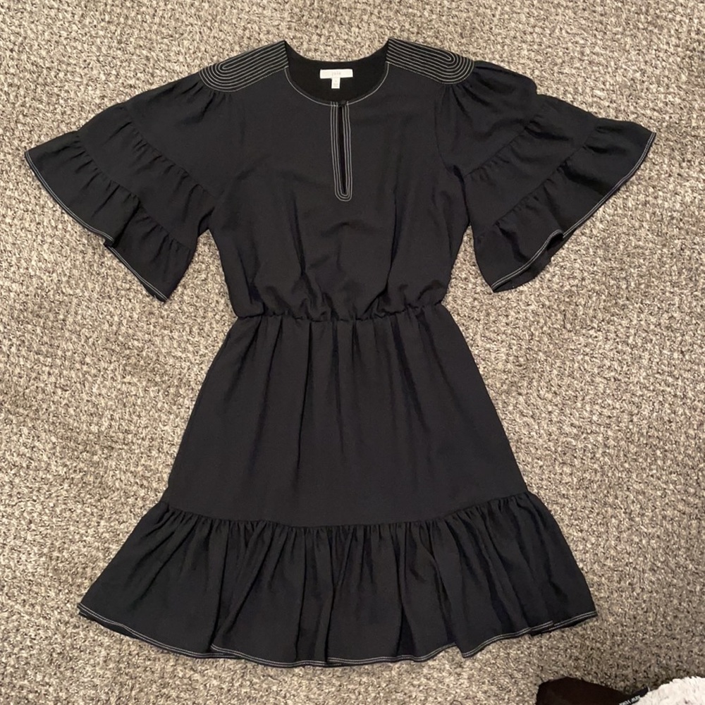 Joie beautiful black dress, small, keyhole, elastic at waist